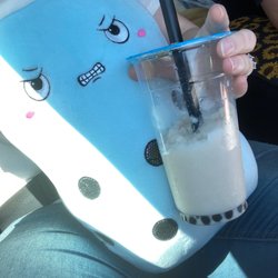 Bubble Tea Express - My lil friend here is just angry that we don't live closer to this great place