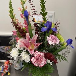 Very fresh birthday flowers.