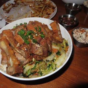 Sunset 89 - Crispy Pork Belly Lechon Kawali rice bowl - Asian Fusion Near Me - Page, Arizona