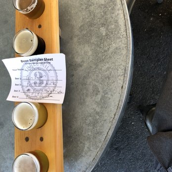Three Mile Brewing - Flight - Breweries Near Me - Davis, California