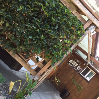 Round Up Pizza - There's a patio with umbrellas in back. Doggies welcome! - Pizza Near Me - Cambria, California Round Up Pizza - There's a patio with umbrellas in back. Doggies welcome! - Pizza Near Me - Cambria, California