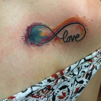 High Noon Tattoo - My latest addition; design was found on pintrest but the water coloring was all Sophia's awesome idea! - Tattoo Near Me - Phoenix, Arizona High Noon Tattoo - My latest addition; design was found on pintrest but the water coloring was all Sophia's awesome idea! - Tattoo Near Me - Phoenix, Arizona