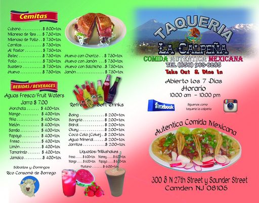 Menu photo 8 Taqueria La Calpeña Camden, NJ Menu photo 8 Taqueria La Calpeña Camden, NJ
