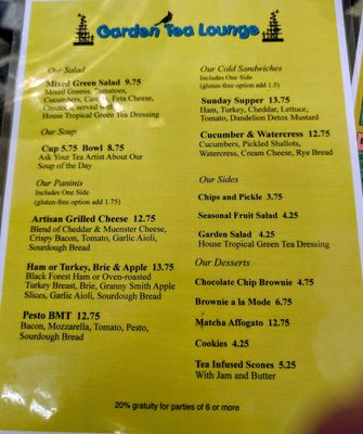 Menu photo 2 Garden Tea Lounge San Antonio, TX Menu photo 2 Garden Tea Lounge San Antonio, TX