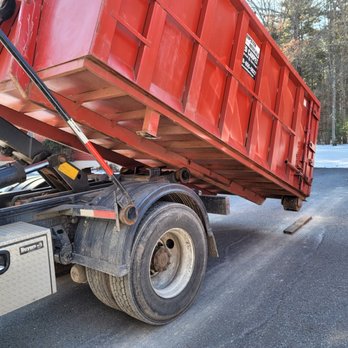 Red Carpet Disposal & Services - 20yd dumpster rental for kitchen remodel with boards placed for driveway protrction - Dumpster Rental Near Me Red Carpet Disposal & Services - 20yd dumpster rental for kitchen remodel with boards placed for driveway protrction - Dumpster Rental Near Me