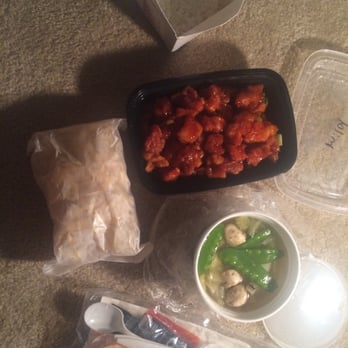 China West Express - Delivery! Orange chicken, steamed rice, veggie and tofu soup, & some stuff (idk) tha they gave me - Chinese Near Me - Tustin, California China West Express - Delivery! Orange chicken, steamed rice, veggie and tofu soup, & some stuff (idk) tha they gave me - Chinese Near Me - Tustin, California