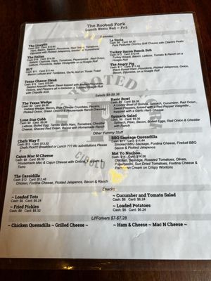 Menu photo 6 The Rooted Fork Cibolo, TX