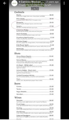 Menu photo 2 4 Caminos Mexican Restaurant Ridgewood, NY Menu photo 2 4 Caminos Mexican Restaurant Ridgewood, NY