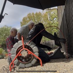 CG Plumbing - Showing customers everything about their sewer line with camera and locator