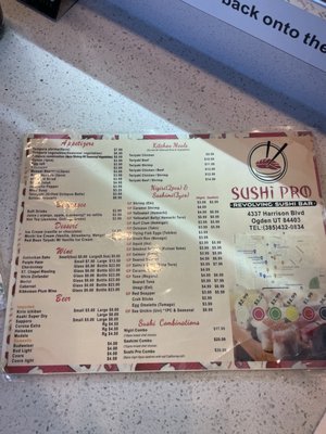 Menu photo 5 Sushi Pro Ogden, UT