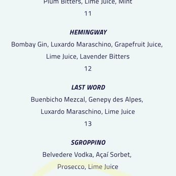 Comedor - Drink menu - Caribbean Near Me - San Juan, Puerto Rico