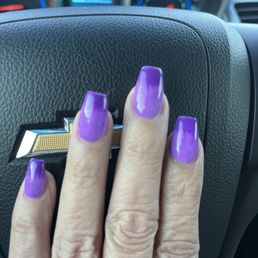 Full set of acrylic nails