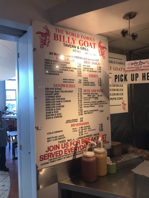 Menu photo 8 Billy Goat Tavern & Grill Chicago, IL