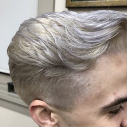 Hair By Harlow Day Spa - How to go from brown to platinum with a gray undertone.