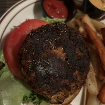 The White Horse - Charred crab cake w/ lots of breading - British Near Me - New Preston, Connecticut The White Horse - Charred crab cake w/ lots of breading - British Near Me - New Preston, Connecticut