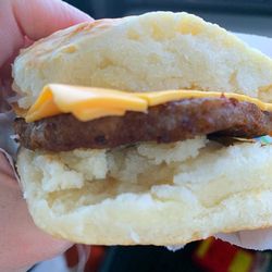 Trailer Drive-In - Sausage and cheese biscuit. Delicious