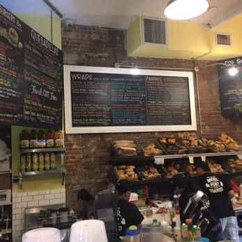 Bagel Pub - The shop menu (bagels under it) - Cafes Near Me - Brooklyn, New York Bagel Pub - The shop menu (bagels under it) - Cafes Near Me - Brooklyn, New York