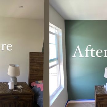 Blue Bridge Painting - Interior accent wall painting - Painters Near Me
