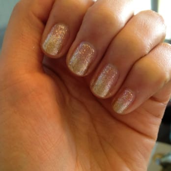 Red Polish - Gold glitter gradation by Sue - Nail Salons Near Me - Los Angeles, California Red Polish - Gold glitter gradation by Sue - Nail Salons Near Me - Los Angeles, California