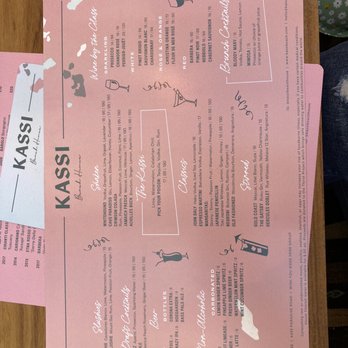 Kassi Beach - Drink list menu - Italian Near Me - Las Vegas, Nevada
