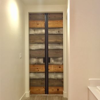 Duhon Custom Gates and Woodworking - Doors closed, inside view from the bathroom - Carpenters Near Me Duhon Custom Gates and Woodworking - Doors closed, inside view from the bathroom - Carpenters Near Me