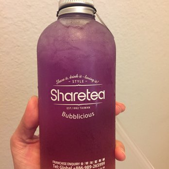 Sharetea - Butterfly pea tea with pineapple - Coffee & Tea Near Me - Cerritos, California Sharetea - Butterfly pea tea with pineapple - Coffee & Tea Near Me - Cerritos, California
