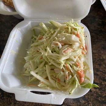 Island Spice Carribean Restaurant - Side portion of coleslaw- huge! - Caribbean Near Me - Carnegie, Pennsylvania