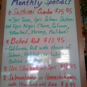 Nozomi - Monthly Specials - Sushi Bars Near Me - La Jolla, California