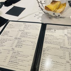 The Palms Too - Menu with complimentary French bread