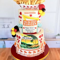 Brenda’s Classic Cakes - French Fry Cake. Confetti cake with vanilla buttercream filling and frosting