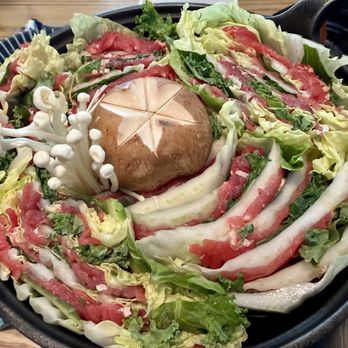 Matsunaga - Mille Feuille Nabe - very pretty and very tasty. - Japanese Near Me - Mountlake Terrace, Washington Matsunaga - Mille Feuille Nabe - very pretty and very tasty. - Japanese Near Me - Mountlake Terrace, Washington