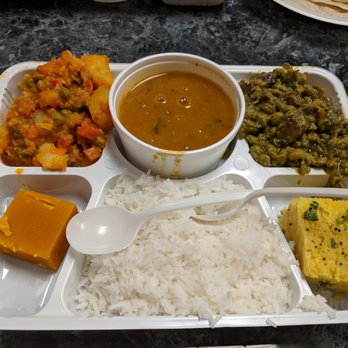 Shriji Catering And Takeout - The Great Gujarati Thali - Two Sabzi, Dal/Kadhi, Rice/Khichdi, Farsaan and a Sweet - Indian Near Me - Brampton, Ontario Shriji Catering And Takeout - The Great Gujarati Thali - Two Sabzi, Dal/Kadhi, Rice/Khichdi, Farsaan and a Sweet - Indian Near Me - Brampton, Ontario