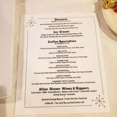 Menu photo 4 Roger Rocka's Dinner Theater Fresno, CA