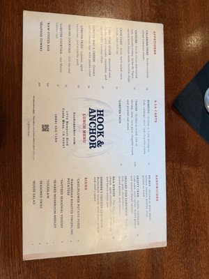 Menu photo 8 Hook & Anchor Costa Mesa, CA