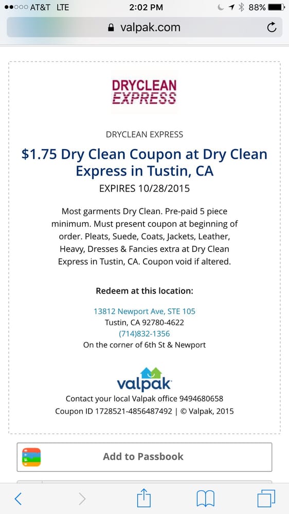 DRY CLEAN EXPRESS TUSTIN Updated September 2024 77 Reviews