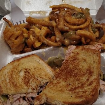 Chef T's House - The Duke sandwich with green chile cheese fries. - American Near Me
