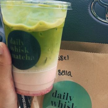 Daily Whisk Matcha - Strawberry matcha latte. Salt and butter bread. - Cafes Near Me - Honolulu, Hawaii