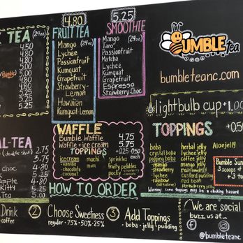 Bumble Tea - Menu - Coffee & Tea Near Me - Raleigh, North Carolina Bumble Tea - Menu - Coffee & Tea Near Me - Raleigh, North Carolina