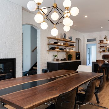 Edgework Creative - A live edge walnut dining table for a home in German Village. - Furniture Stores Near Me - Columbus, Ohio Edgework Creative - A live edge walnut dining table for a home in German Village. - Furniture Stores Near Me - Columbus, Ohio