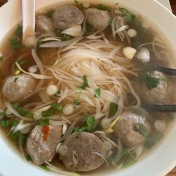 Chopstix Grill - Beef Pho with meatballs only