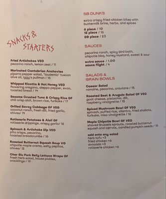 Menu photo 5 Shy Bird Boston, MA