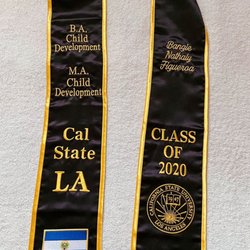 Andres Jackets and Embroidery - Sash embroidered with name, degree, + flags.