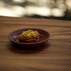 ALTO Fire to Table - Heirloom tomato and peach salad with fennel pollen