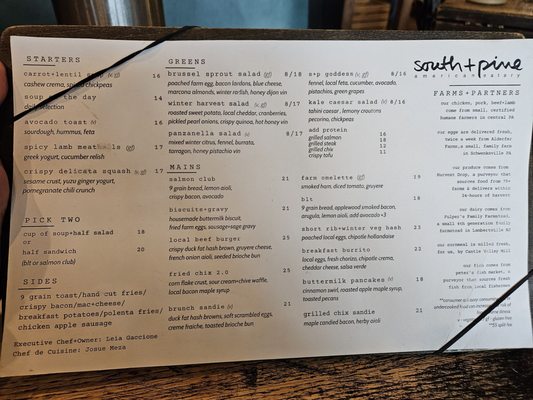 Menu photo 2 South + Pine American Eatery Morristown, NJ Menu photo 2 South + Pine American Eatery Morristown, NJ
