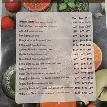 Juice Stop - Blends menu - Sandwiches Near Me - Glendale, California