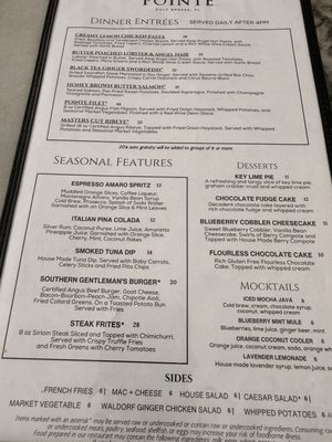 Menu photo 1 The Pointe Gulf Breeze, FL