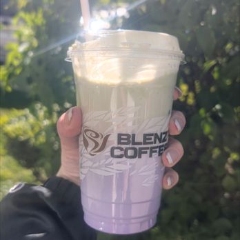 Blenz Coffee - My lavender and vanilla (I think) blended drink it was absolutely divine - Coffee & Tea Near Me - Vancouver, British Columbia