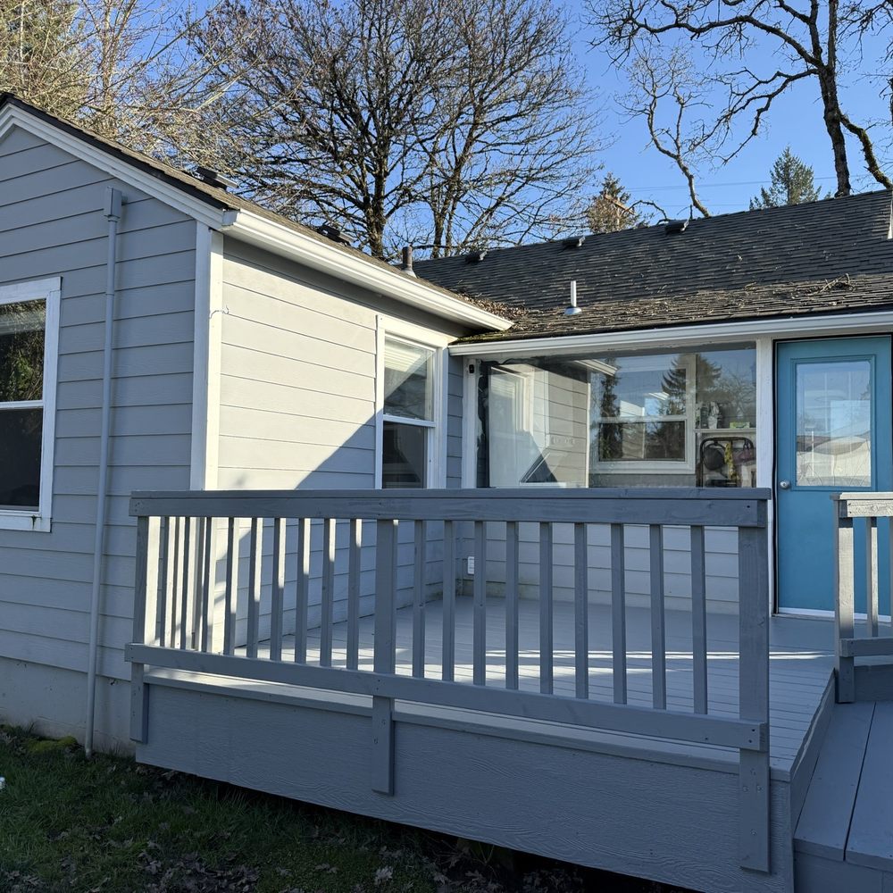 Wood Wizard Construction - Completed reconstruction of deck - Siding Near Me Wood Wizard Construction - Completed reconstruction of deck - Siding Near Me