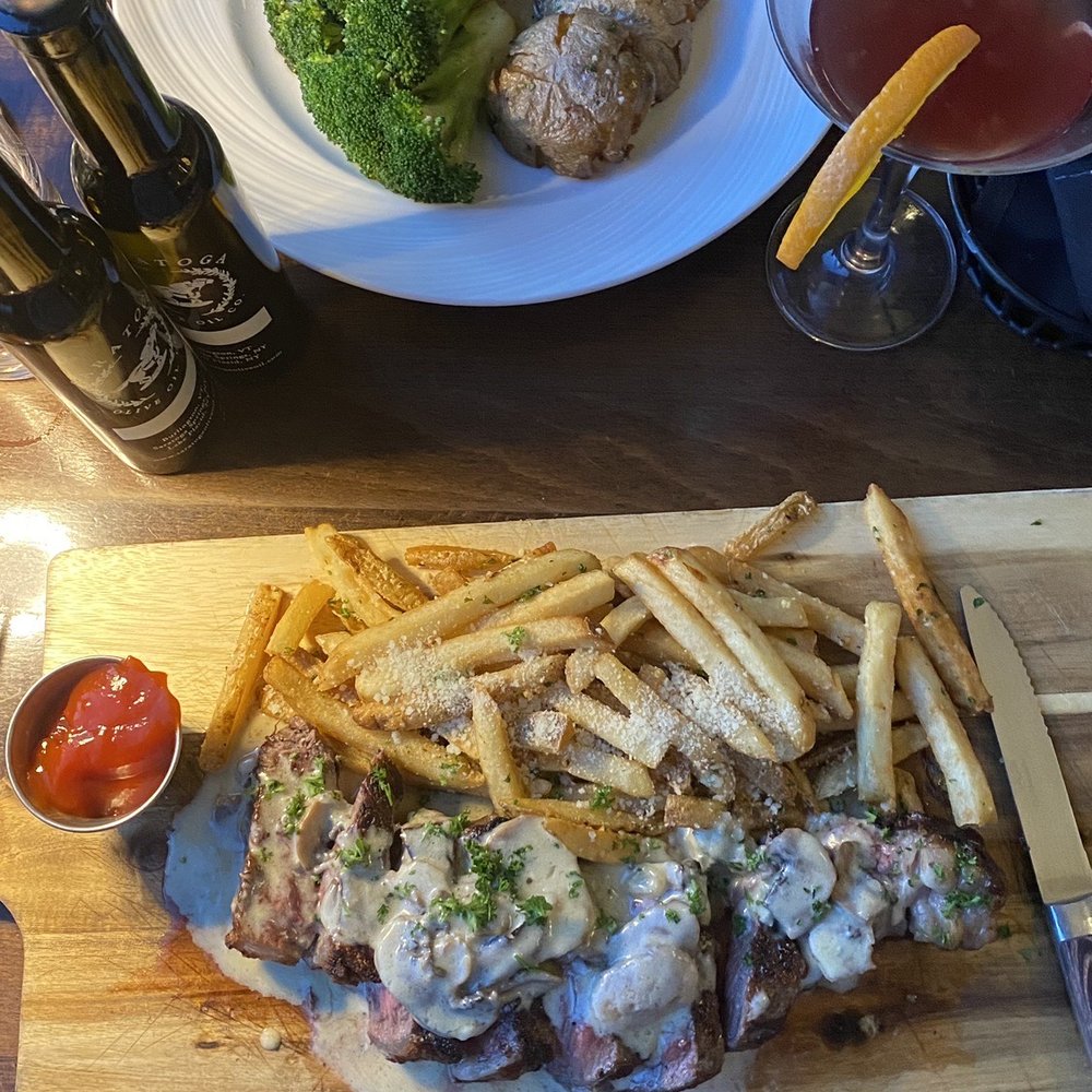 Rein Osteria - Sliced New York Strip Steak Gorgonzola - Seafood Near Me - Danbury, Connecticut Rein Osteria - Sliced New York Strip Steak Gorgonzola - Seafood Near Me - Danbury, Connecticut