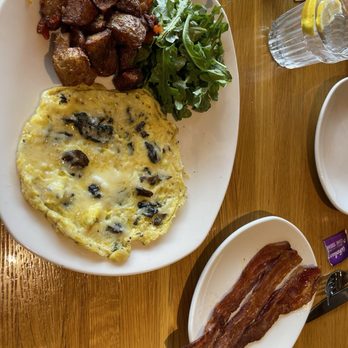 Northstar Café - Mushroom Frittata with Applewood Smoked Bacon on the side - Breakfast & Brunch Near Me - Columbus, Ohio Northstar Café - Mushroom Frittata with Applewood Smoked Bacon on the side - Breakfast & Brunch Near Me - Columbus, Ohio